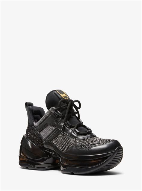 michael kors olympia trainer black|michael kors olympia trainer extreme.